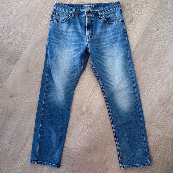 Men's Unisex Wrangler Straight Jeans sz 32x30 - Picture 2 of 12